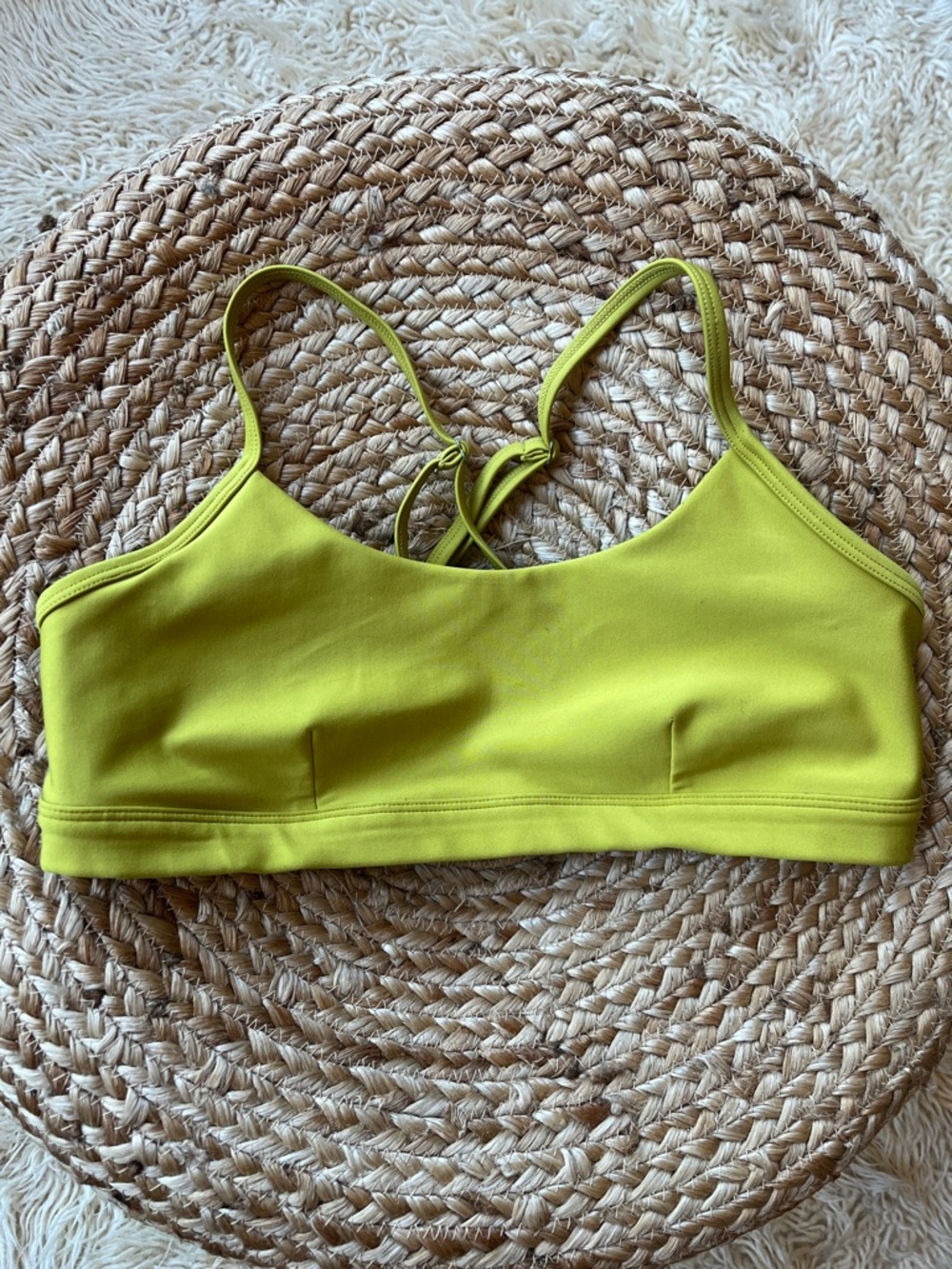 ALO Yoga Lime Green Sports Bra